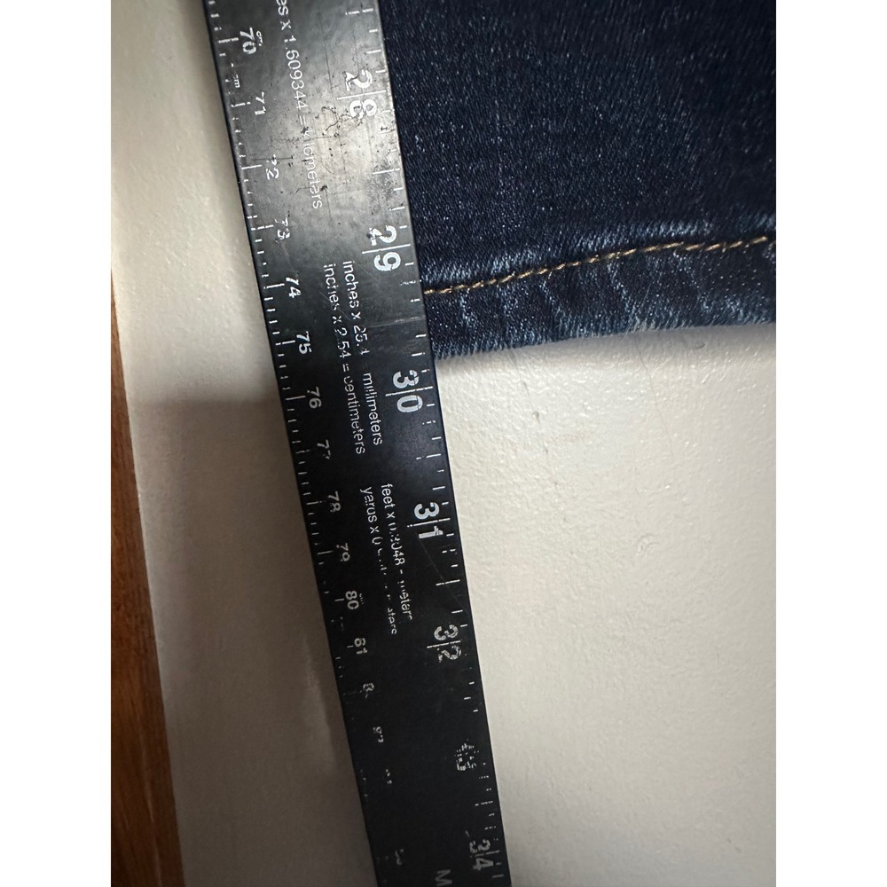 Wrangler Womens Bootcut Jeans Dark Wash Stretch Denim Size 5/6x34 Western Rodeo - Picture 6 of 7